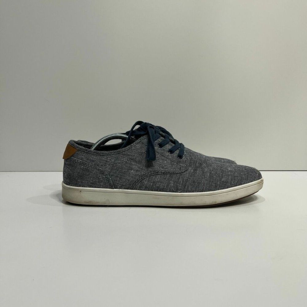 Steve Madden Mens P First Gray Textile Lace Up Casual Sneaker Shoes Size 11